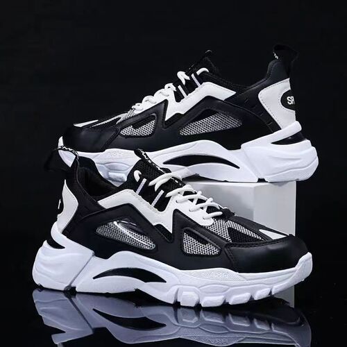 Men's Summer Breathable Mesh Shoes  New Korean Style Soft Sole Round Toe Dad Sports Shoes Light Casual Shoes
