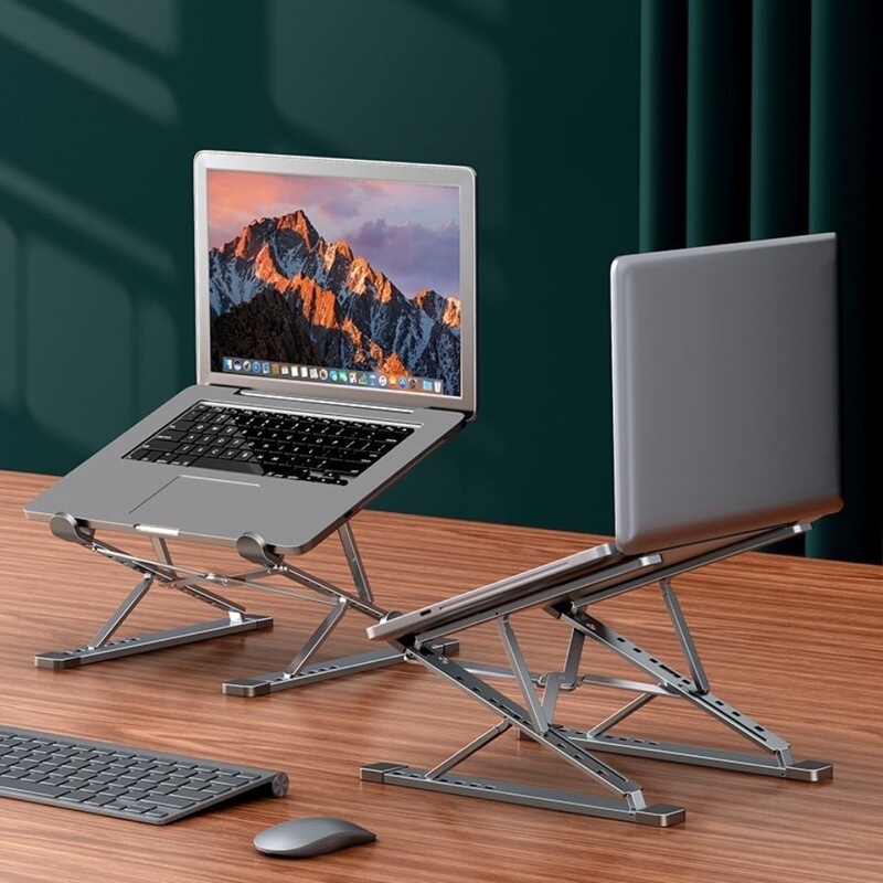 N8 Double-layer Aluminum Alloy Laptop Bracket Cooling Rack Elevated Rack Storage Folding Bracket Cross-border Wholesale