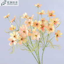 仿真花 波斯菊 家居客厅装饰工程欧式婚庆摆件假花野菊花 批发