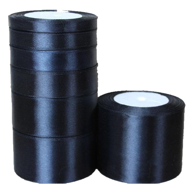 Fabricante al por mayor cinta negra cinta de regalo cinta decorativa cinta de embalaje ramo al por mayor arco hecho a mano