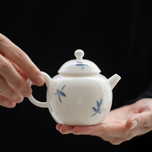 春之物语手绘兰花茶壶陶瓷茶壶单个泡茶壶中式功夫茶具家用小瓷壶