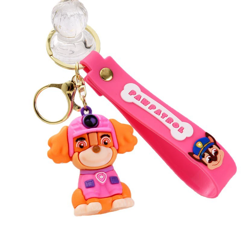 Cartoon silicone keychain, cute big bag decoration