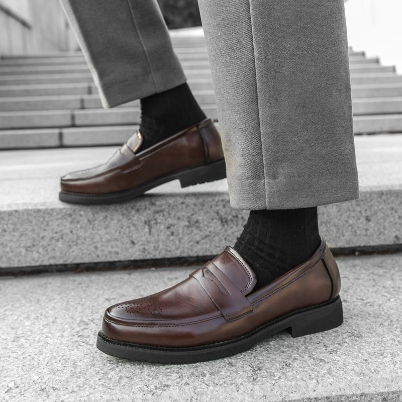 Nuevos zapatos transfronterizos de primavera y verano 2025, ropa formal para hombres, zapatos casuales bajos de negocios, zapatos para hombres, zapatos de cuero de gran tamaño con suela ligera 46