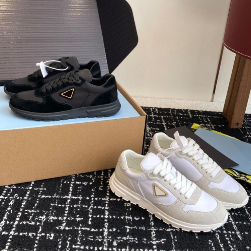 Guangzhou Women's Shoes/Top Ceiling 25 Years New Triangle Brand Lace-Up Casual Sports Shoes Thick-Soled Dad Shoes