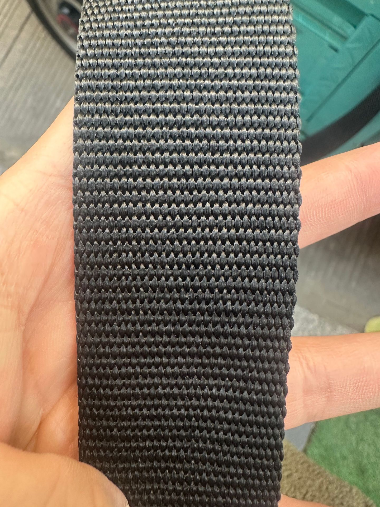 Cinta de polipropileno trenzada de tejido liso peinado, engrosada, negra, de 1-5 cm, para accesorios de equipaje, cinta de borde, patrón americano