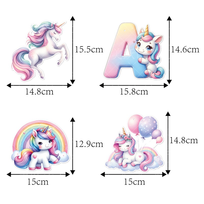 Unicornio tema de fiesta de cumpleaños decoración bandera de cumpleaños unicornio colgante espiral accesorios de cumpleaños decoración