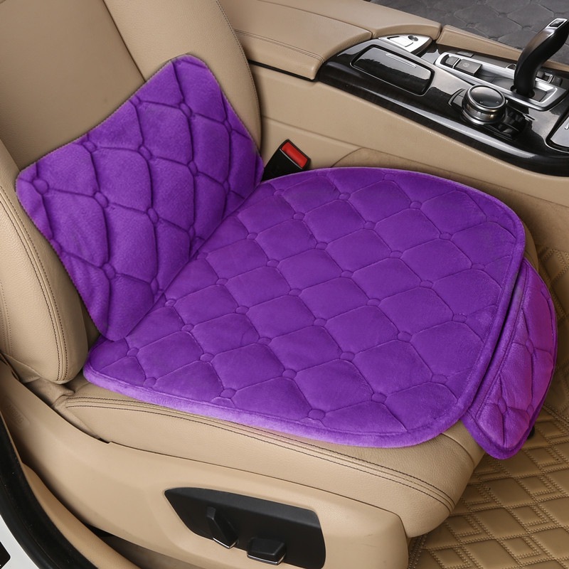 Car Seat Cushion Winter Crystal Short Plush Half Pack Thickened Non-Slip