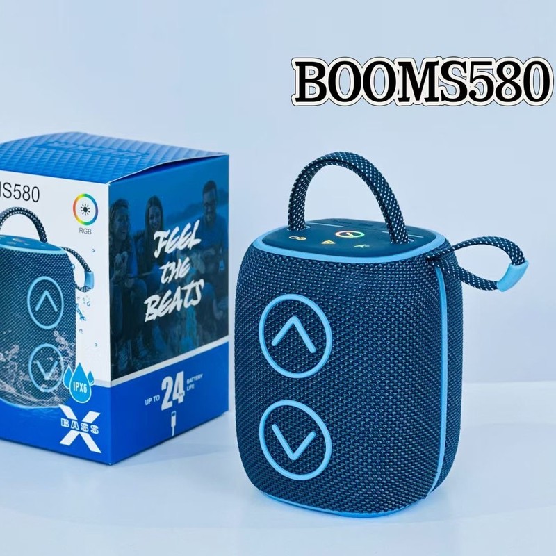 クロスボーダー新型無線bluetoothスピーカー重サブウーファデスクトップ屋外手提げ布網音響BOOMS580|undefined