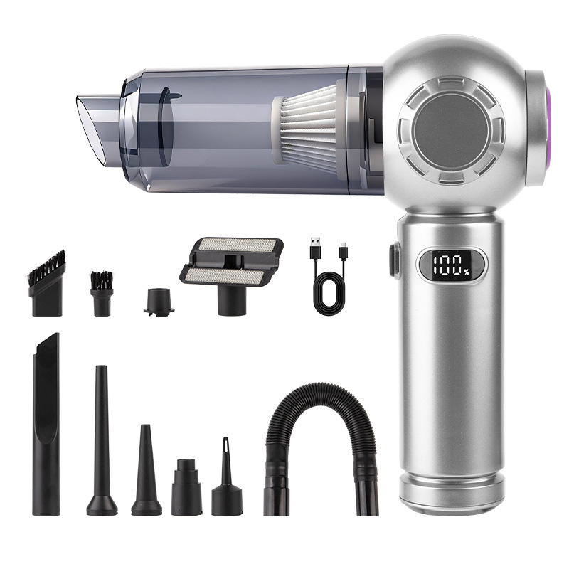 Car Vacuum Cleaner Brushless Lcd Display Power Vacuum Cleaner Handheld Suction and Blowing Integrated Blower Dust Blower