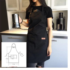 Logo apron home kitchen waterproof and oil-proof Japanese style 2021 new women's summer fashion milk tea catering work clothes