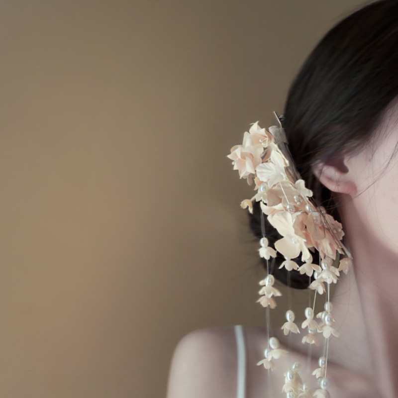 Clip de pico de pato-rosa-blanco (individual)