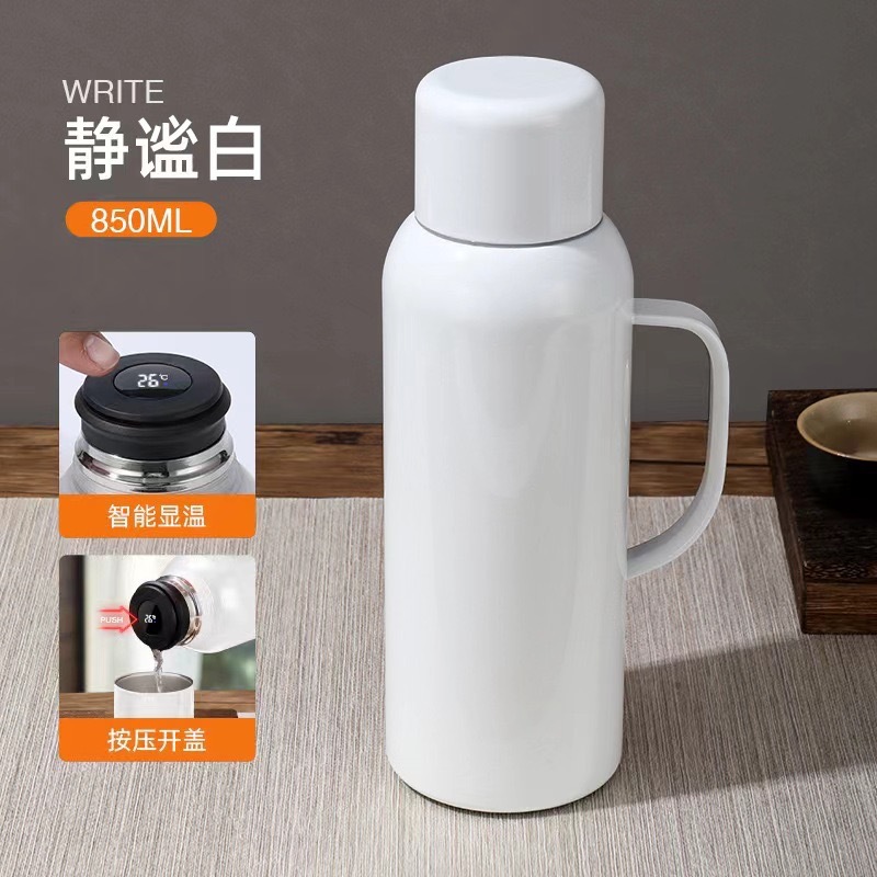 Grado materno-infantil 316 acero inoxidable termocalentador de temperatura mecánica inteligente hervir tetera de té portable separación de té taza de agua portátil