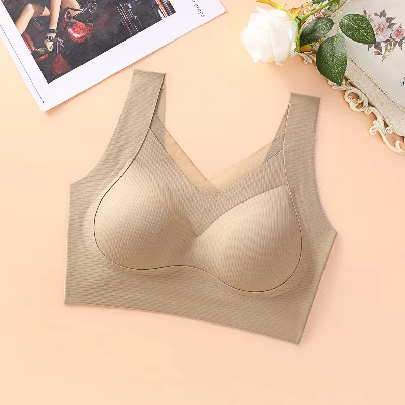 Bra de encaje de mujer fija copa chaleco tipo colapsar colgando pechos colaterales anti-gravedad tirar sin marcas de espalda belleza sujetador image 9