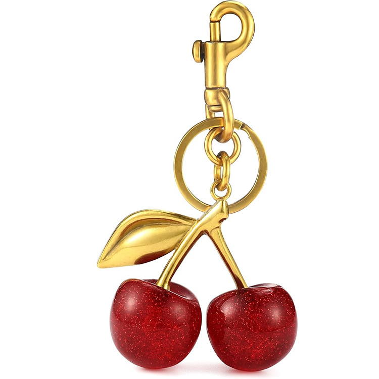 1 Piece Resin Cherry Bag Charms display picture 6