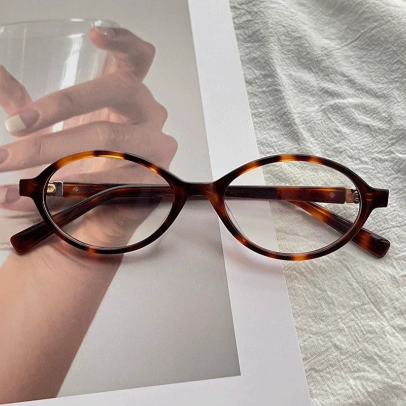 Eyeglass frames (Yuanying) retro style, unisex, for myopia and anti‑blue light