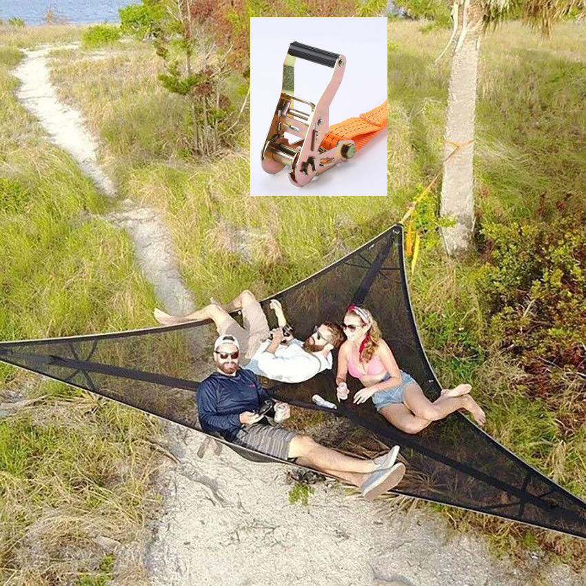 2.8m +3개의 텐셔너가 더 단단하게 당겨짐 + 연장 로프 - 가벼운 메쉬 내하중 150kg