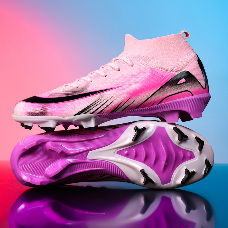 Nuevas espinas transfronterizas 16 zapatos de fútbol para niños para hombres y mujeres deportes al aire libre para estudiantes zapatos de entrenamiento de competencia de clavos largos