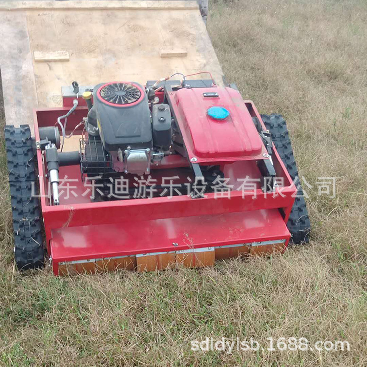 履带式遥控割草机 农场果园除草碎草机 遥控除草机