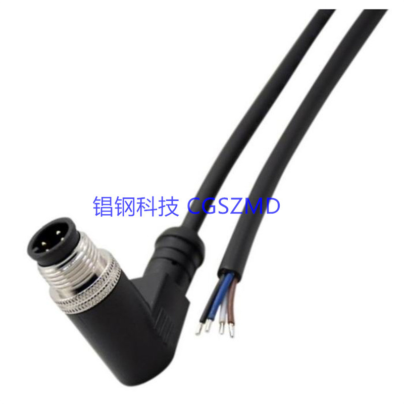M12����������5m 5 оֱ�Ǻ��ӵ��°�װ M12 Cable Connector