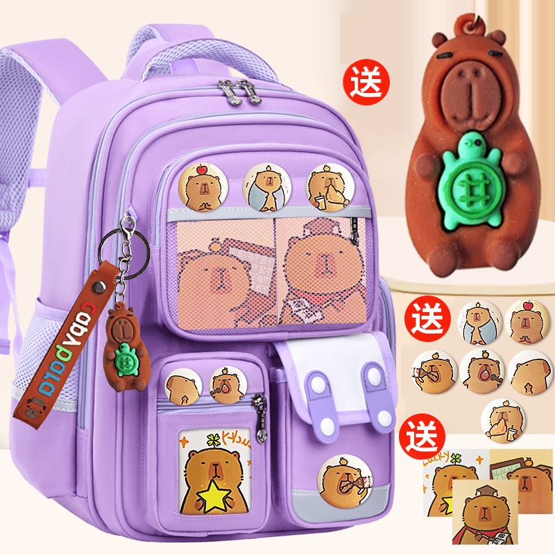 Mochila escolar para estudiantes de primaria niñas Grado 1 - 3 - 6 6 - 9 - 12 niños de 6 años de edad Mochila de hombro de luz infantil