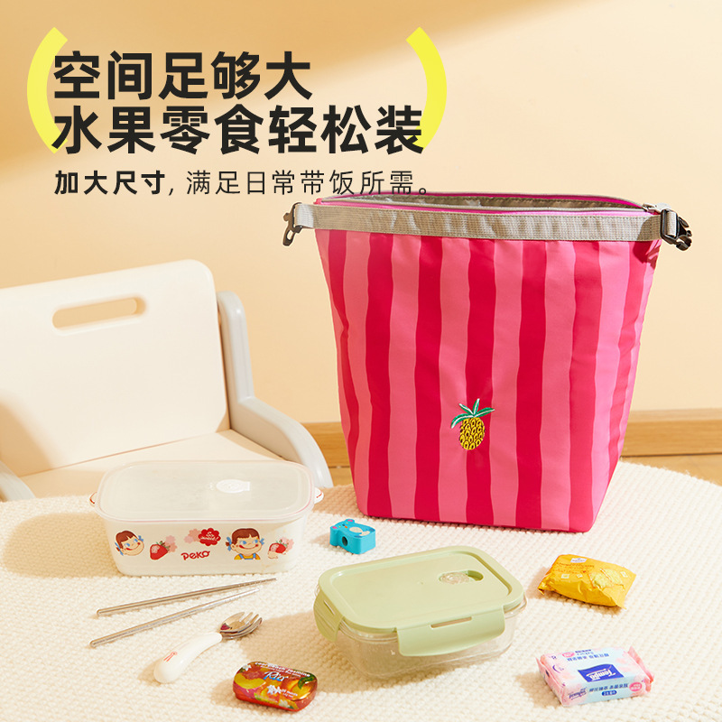 hugz饭盒包保温袋手提袋便当包通勤上学上班族便携大号午餐袋饭包|undefined