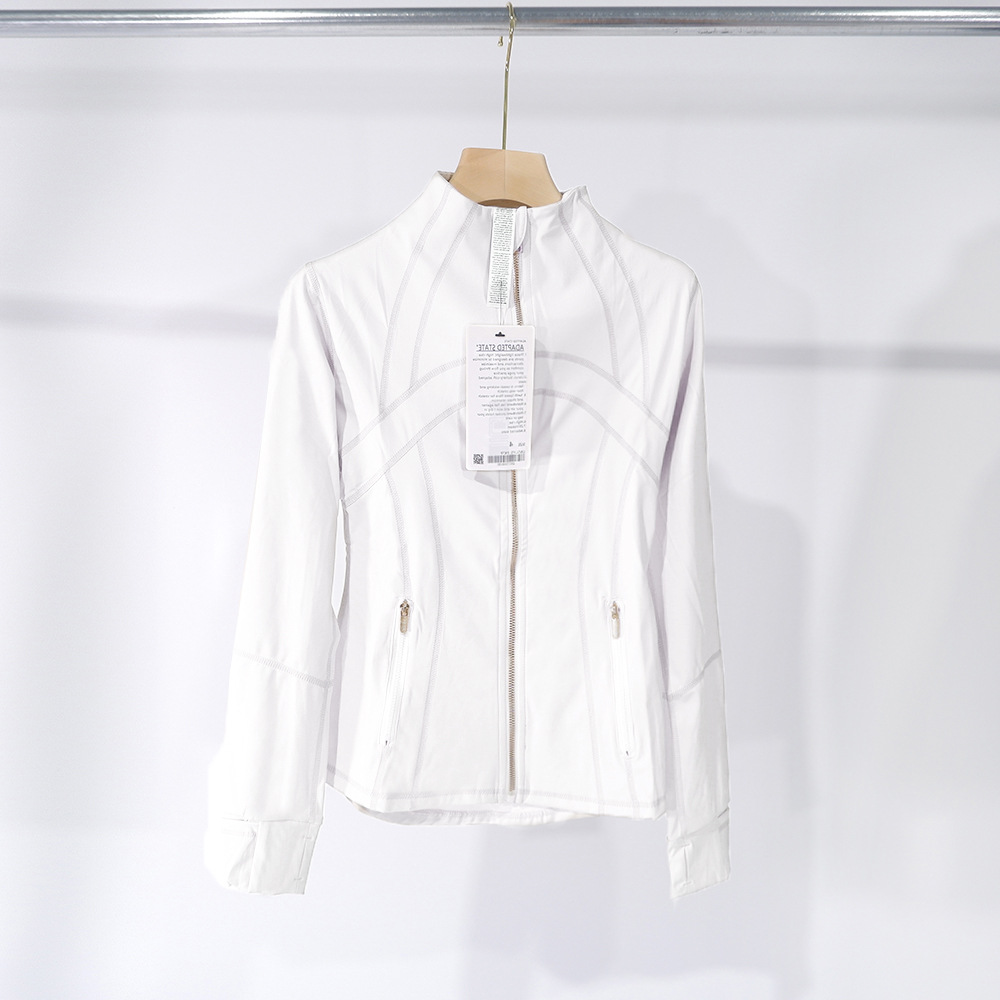 Primavera y verano chaqueta dorada con cremallera fitness Lulu nueva ropa de yoga chaqueta limitada deportes correr 2025 temperamento delgado image 15