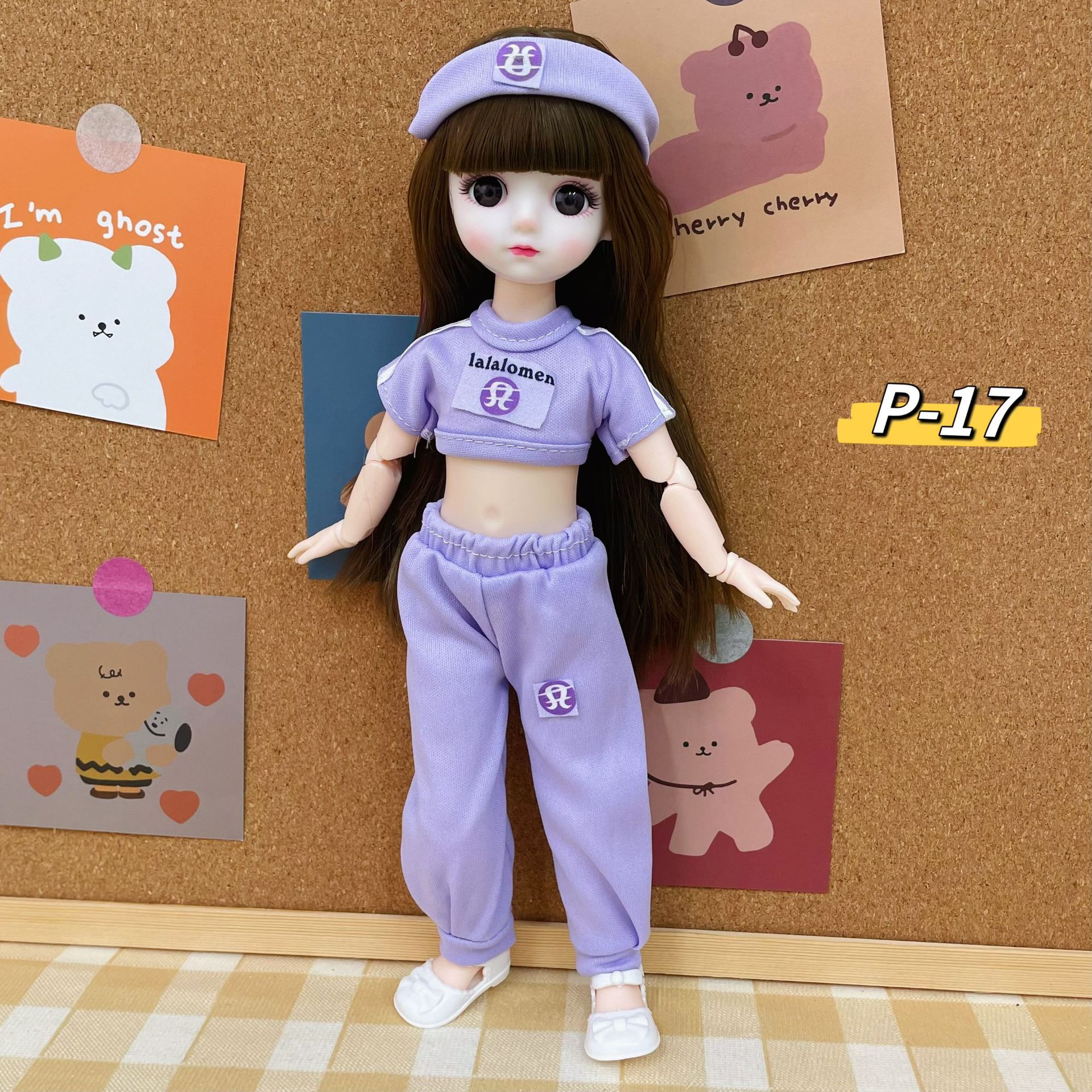 Boneca bjd princesa 30cm com 6 articulações presente aniversário_voghion.com