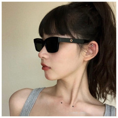 Jennieと同じメガネのサングラスの凹形の韓国版ネットの赤い欧米の復古の女性のすっぴんの潮流