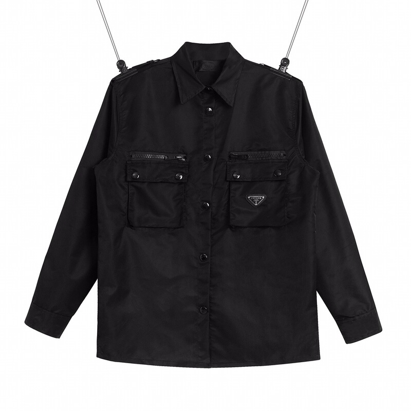 Cross-Border Nylon Jacket Men's Classic Fit Versatile Long-Sleeved Top Waterproof Inverted Triangle Design Long