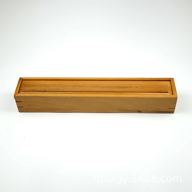 香樟木木扇抽拉式 木制扇盒收纳盒 复古包装盒高档扇盒 厂家直销