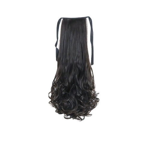 Manufacturer wholesale wig ponytail for women with long curly hair, strappy pear blossom big waves, realistic medium-length and short ponytail braids