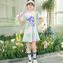 女童篮球表演出服篮球服网球运动服装啦啦队服休闲连衣