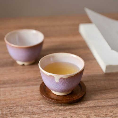 日本进口直口杯主人杯手工茶杯品茗杯功夫茶杯单杯茶碗小杯子创意