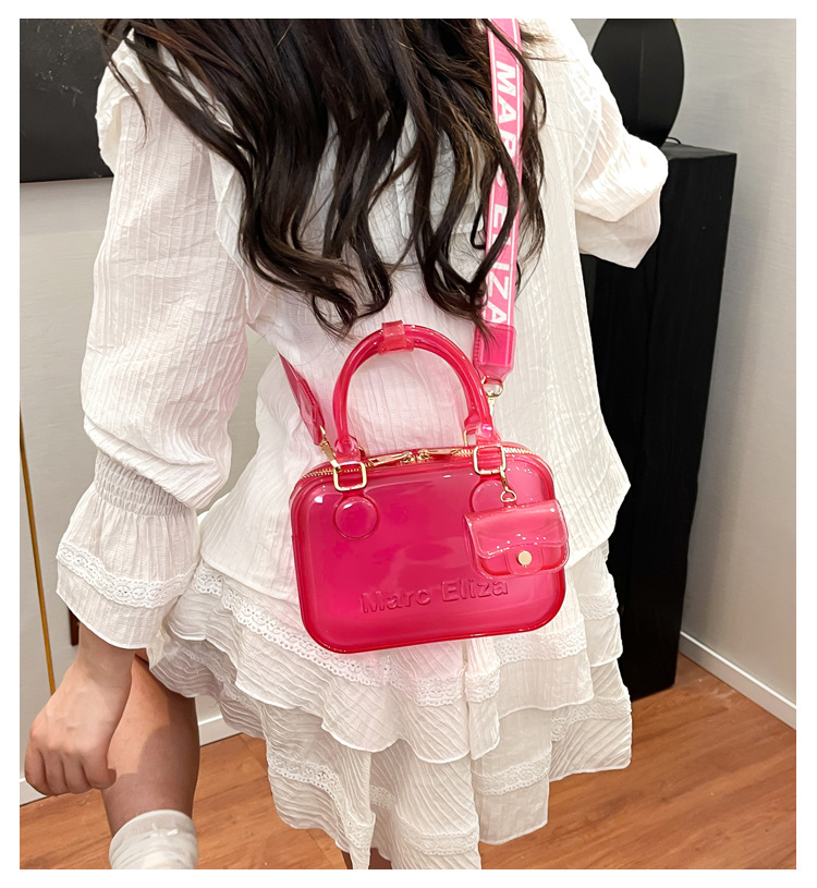Borsa a tracolla trasparente jelly donna forest style fashion_voghion.com