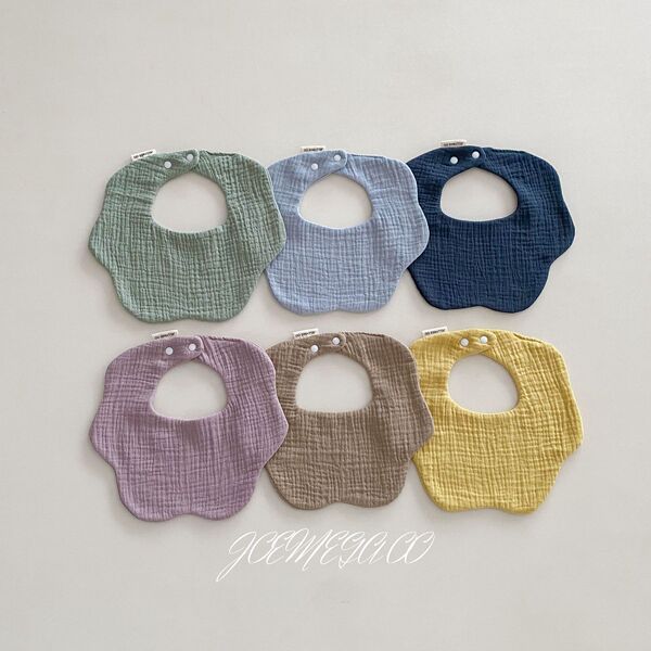 cotton solid color children's brand eating bib for new born
