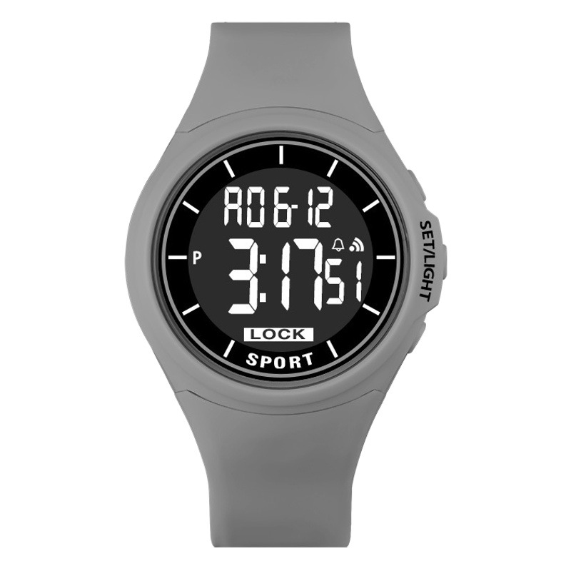 Reloj de pareja mayor Estudiante de escuela secundaria impermeable deportes reloj electrónico LED luminoso simple reloj de hombre reloj de mujer de moda