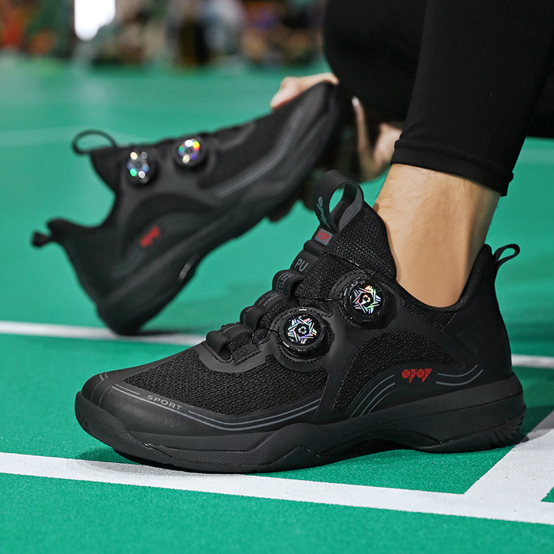 Nuevos zapatos de tenis de mesa botón rotativo zapatos de bádminton zapatos de entrenamiento de tenis para hombres y mujeres