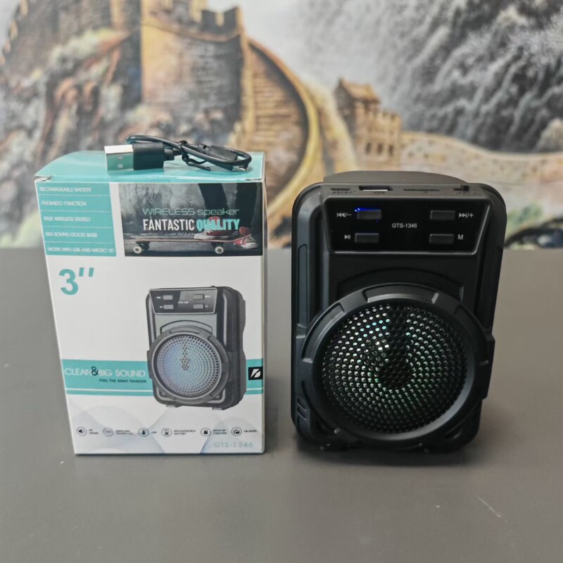 Foreign Trade Hot New Model 3inch Gts-1346 Series Outdoor Portable Bluetooth Speaker Card Subwoofer
