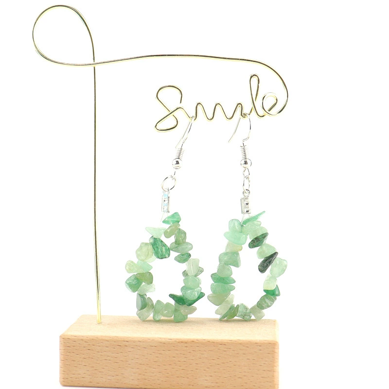 Multicoloured organic earrings with amethyst, simple and elegant design