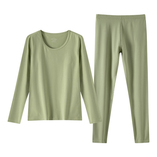 Women's pure cotton thermal underwear, tight-fitting autumn clothes and autumn trousers set, cotton students' thin thermal underwear