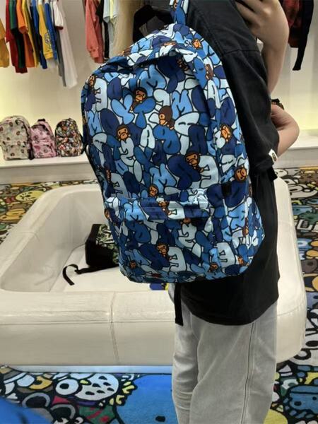 BEAD BABY cartoon cute little monkey animal casual backpack school…