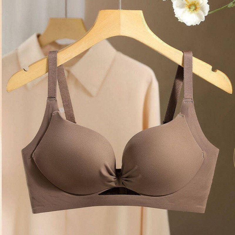 자국이 남지 않고 통기성이 좋은 작은 가슴 여성을 위한 원피스 브라, 푸쉬업 효과와 편안함, 처짐 방지, 옆가슴 보정, 섹시한 브라, 아름다운 등 라인