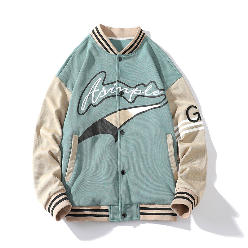 Men's Clothing Baseball jacket thickened jacket for boys spring and autumn fashion trendy handsome spring youth pilot jacket_voghion.com