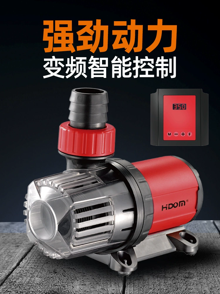 Погружной насос переменной частоты для аквариума Hiteng, бесшумный амфибийный циркуляционный небольшой водяной насос переменного/постоянного тока, прочный