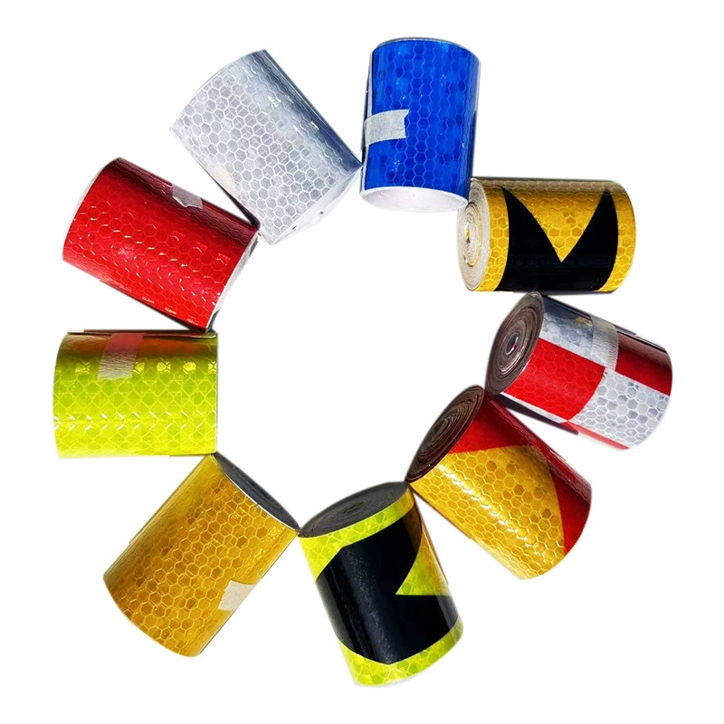 5 см * 3 м Автомобильная Светоотражающая полоса кристаллическая решетка предупреждающие автомобильные наклейки Ночная подсветка безопасность грузовик бампер наклейки на корпус