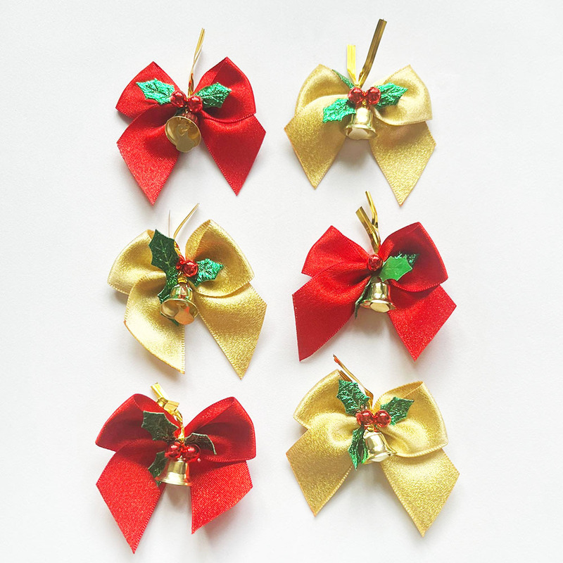 Christmas Party Decorations Christmas Tree Hanging Bells Bowknot Pendant Gift Box Holiday Diy Accessories
