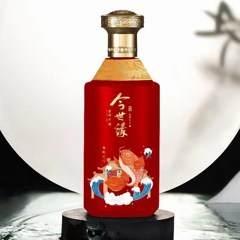 厂家供应新款高档白酒瓶喜宴酒瓶空瓶一斤装喷涂烤花烫金礼盒套装