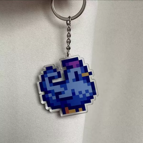 Stardew Valley Keychain-Blue Chick