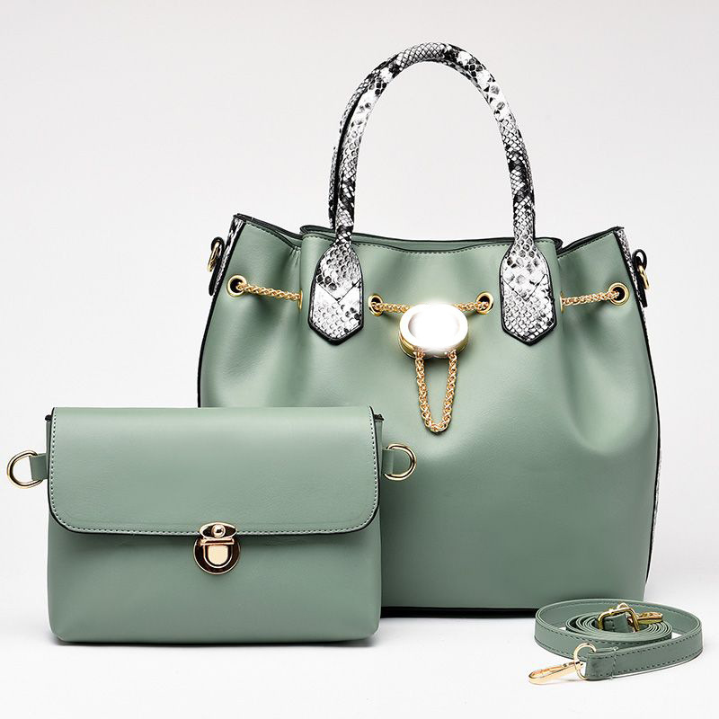Women's Handbag Set Versatile Crocodile Pattern Bag For Ladies_voghion.com