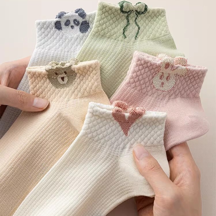 Manufacturer's Short Socks for Women, Short Tube, Thin Style for Spring and Summer, 2026 New Popular Model, Cute Japanese Cartoon Women's Short Socks Manufacturer's Short Socks for Women, Short Tube, Thin Style for Spring and Summer, 2026 New Popular Model, Cute Japanese Cartoon Women's Short Socks
